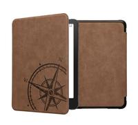 kwmobile Étui liseuse Compatible avec Amazon Kindle Paperwhite (2024)/Colorsoft - Housse avec Rabat magnétique en Simili Cuir - Marron