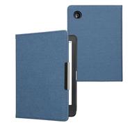 kwmobile Étui liseuse Compatible avec Kobo Clara BW/Colour - Étui à Rabat magnétique Protection en Jean - Bleu