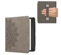 kwmobile Étui liseuse Compatible avec Pocketbook Era/Era Color - Étui à Rabat magnétique Protection eReader avec Sangle - Gris