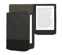 kwmobile Étui liseuse Compatible avec Pocketbook Verse/Verse Lite/Pro/Color/Vivlio Light HD - Housse avec Rabat magnétique en Tissu Canevas pour liseuse