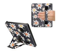 kwmobile Étui pliable en cuir PU avec support pour liseuse Kobo Libra 2 Bleu/blanc/jaune