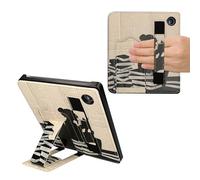 kwmobile Étui pliable en similicuir avec support pour liseuse Kobo Libra 2 Noir/beige