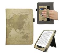 kwmobile Étui pour liseuse électronique Compatible avec Amazon Kindle Paperwhite (2024)/Colorsoft - Étui Housse Protection Marron-Marron Clair