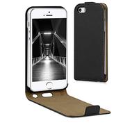 kwmobile Étui pour liseuse électronique Compatible avec Apple iPhone SE (1.Gen 2016) / iPhone 5 / iPhone 5S - Housse Protection Noir