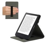kwmobile Étui pour liseuse électronique Compatible avec Kobo Clara 2E - Étui Housse Rabat liseuse Simili Cuir Noir