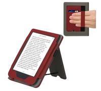 kwmobile Étui pour liseuse électronique Compatible avec Kobo Clara 2E - Housse Rabat liseuse en Simili Cuir - Rouge foncé
