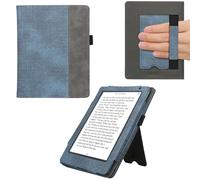 kwmobile Étui pour liseuse électronique Kobo Aura H2O Edition 2 - Housse Rabat liseuse en suède