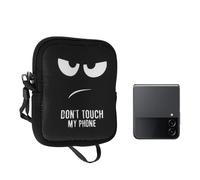 kwmobile Étui pour Smartphone Pliable - Étui en néoprène - Étui pour téléphone XXS - 3/3,5" Don't Touch My Phone - pour Mobiles de Dimensions 10 x 8 x 2 cm