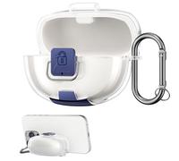 kwmobile Étui Transparent pour Casque Compatible avec Bose Ultra Open Earbuds - Coque Rigide en TPU avec Support pour Mobile - Transparent