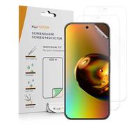kwmobile Film Protection écran téléphone Compatible avec Google Pixel 10 Pro XL/Pixel 9 Pro XL - Set 3 Films Transparent en Plastique