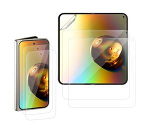 kwmobile Film Protection écran téléphone Compatible avec Google Pixel 9 Pro Fold Film écran - Set 3X Film Transparent en Plastique