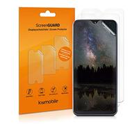 kwmobile Film protection écran téléphone compatible avec Samsung Galaxy A20e film écran - Set 3x film transparent en plastique