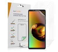 kwmobile Film Protection écran téléphone Compatible avec Sony Xperia 10 VI Film écran - Set 6X Film Transparent en Plastique