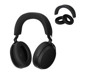 kwmobile Housse Bandeau et Coque Coussinet Compatible avec Sennheiser Momentum 4 Wireless - Protection Silicone Bandeau et Coussinets Casque Audio - Noir