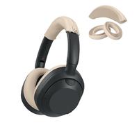 kwmobile Housse Bandeau et Coque Coussinet Compatible avec Sony ULT Wear/WH-ULT900N - Protection Silicone Bandeau et Coussinets Casque Audio - Beige