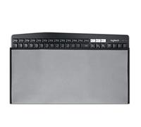 kwmobile Housse Clavier Ordinateur Compatible avec Universal Keyboard (L) - Protection Clavier PC Gris Clair