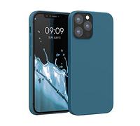 kwmobile Housse Compatible avec Apple iPhone 12 / iPhone 12 Pro Coque - Housse de téléphone Protection Souple en TPU Silicone - pétrole Mat