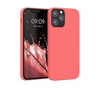 kwmobile Housse Compatible avec Apple iPhone 12 / iPhone 12 Pro Coque - Housse de téléphone Protection Souple en TPU Silicone - Corail Vif