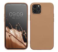 kwmobile Housse Compatible avec Apple iPhone 12 / iPhone 12 Pro Coque - Housse de téléphone Souple et Fine en TPU Silicone - Cappuccino