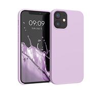 kwmobile Housse Compatible avec Apple iPhone 12 Mini Coque - Housse de téléphone Protection Souple en TPU Silicone - Mauve Pastel