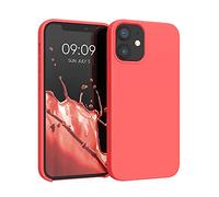 kwmobile Housse Compatible avec Apple iPhone 12 Mini Coque - Housse de téléphone Protection Souple en TPU Silicone - Corail Vif