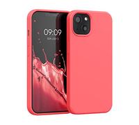 kwmobile Housse Compatible avec Apple iPhone 13 Coque - Housse de téléphone Protection Souple en TPU Silicone - Corail Vif