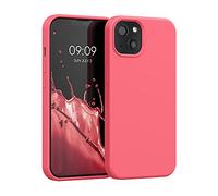 kwmobile Housse Compatible avec Apple iPhone 13 Coque - Housse de téléphone Protection Souple en TPU Silicone - Corail Fluo