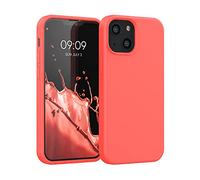 kwmobile Housse Compatible avec Apple iPhone 13 Mini Coque - Housse de téléphone Protection Souple en TPU Silicone - Corail Vif