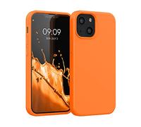 kwmobile Housse Compatible avec Apple iPhone 13 Mini Coque - Housse de téléphone Protection Souple en TPU Silicone - Orange fruitée