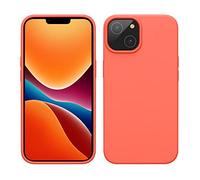 kwmobile Housse Compatible avec Apple iPhone 14 Coque - Coque de téléphone Fine avec Finition Douce - Corail Vif