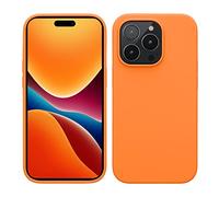 kwmobile Housse Compatible avec Apple iPhone 14 Pro Coque - Coque de téléphone Fine avec Finition Douce - Orange fruitée