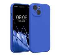 kwmobile Housse Compatible avec Apple iPhone 15 Coque - Housse de téléphone Protection Souple en TPU Silicone - Bleu Baltique