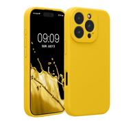 kwmobile Housse Compatible avec Apple iPhone 16 Pro Coque - Housse de téléphone Protection Souple en TPU Silicone - Jaune radieux