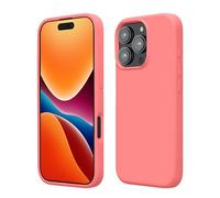 kwmobile Housse Compatible avec Apple iPhone 16 Pro Max Coque - Housse de téléphone Protection Souple en TPU Silicone - Corail Pastel