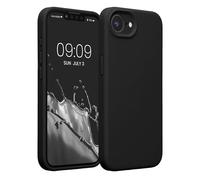 kwmobile Housse Compatible avec Apple iPhone 16e Coque - Housse de téléphone Protection Souple en TPU Silicone - Noir