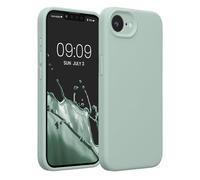 kwmobile Housse Compatible avec Apple iPhone 16e Coque - Housse de téléphone Protection Souple en TPU Silicone - Cool Mint