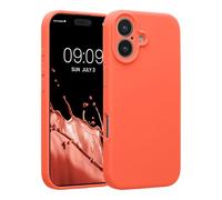 kwmobile Housse Compatible avec Apple iPhone 17 Coque - Housse de téléphone Protection Souple en TPU Silicone - Corail Vif