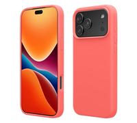 kwmobile Housse Compatible avec Apple iPhone 17 Pro Coque - Housse de téléphone Protection Souple en TPU Silicone - Corail Fluo