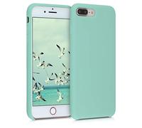 kwmobile Housse Compatible avec Apple iPhone 7 Plus/iPhone 8 Plus Coque - Housse de téléphone Protection Souple en TPU Silicone - Vert Pastel