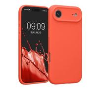 kwmobile Housse Compatible avec Apple iPhone Air Coque - Housse de téléphone Protection Souple en TPU Silicone - Corail Fluo