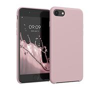 kwmobile Housse Compatible avec Apple iPhone SE (2022) / iPhone SE (2020) / iPhone 8 / iPhone 7 Coque - Housse de téléphone Protection Souple en TPU Silicone - Rose Vintage