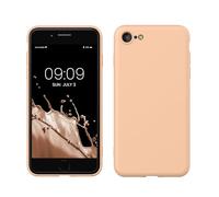 kwmobile Housse Compatible avec Apple iPhone SE (2022) / iPhone SE (2020) / iPhone 8 / iPhone 7 Coque - Housse de téléphone Souple et Fine en TPU Silicone - pêche Pastel