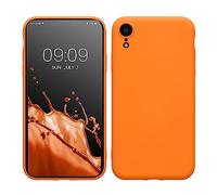 kwmobile Housse Compatible avec Apple iPhone XR Coque - Housse de téléphone Souple et Fine en TPU Silicone - Orange fruitée