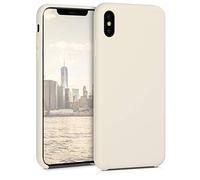 kwmobile Housse Compatible avec Apple iPhone XS Max Coque - Housse de téléphone Protection Souple en TPU Silicone - crème