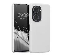 kwmobile Housse Compatible avec ASUS Zenfone 10 / Zenfone 9 Coque - Housse de téléphone Protection Souple en Silicone - Blanc Mat