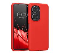 kwmobile Housse Compatible avec ASUS Zenfone 10 / Zenfone 9 Coque - Housse de téléphone Protection Souple en Silicone - Rouge