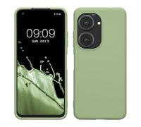 kwmobile Housse Compatible avec ASUS Zenfone 10 / Zenfone 9 Coque - Housse de téléphone Protection Souple en Silicone - Vert Clair