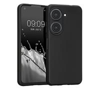 kwmobile Housse Compatible avec ASUS Zenfone 10 / Zenfone 9 Coque - Housse de téléphone Protection Souple en Silicone - Noir Mat