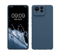 kwmobile Housse Compatible avec ASUS Zenfone 11 Ultra Coque - Housse de téléphone en TPU avec Protection Appareil Photo - Bleu Marine