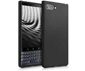kwmobile Housse Compatible avec Blackberry KEYtwo Le (Key2 Le) Coque - Housse de téléphone Protection Souple en Silicone - Noir Mat